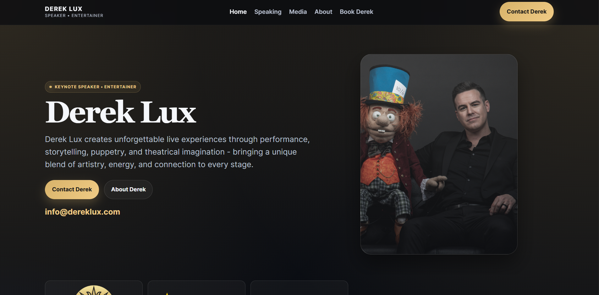 Derek Lux Homepage